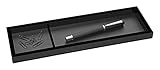 Wedo 631601 Stiftschale Black Office aus Acrylglas, 2 Fächer, Gummifüße 31 x 9, 6 x 1,...