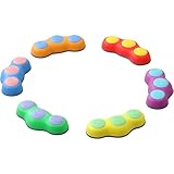 NAVESO 6 Stück Balanciersteine für Kinder, Rutschfest Stapelsteine Balanciersteine,...