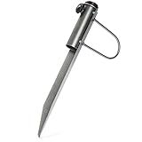 com-four® Sonnenschirmhalter aus massivem Metall - Schirmständer mit Griff,...