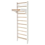 MONKEY GYM Turnwand Sprossenwand mit Klimmzugstange für Kinderzimmer Indoor Fitness...