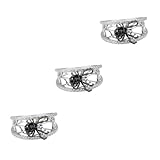 WRITWAA 3st Ring Spinnennetz Tierring Knöchelring Moderinge Für Herren Herrenring...