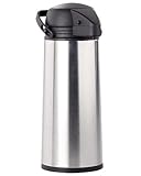Rosenstein & Söhne Pumpisolierkanne: Edelstahl-Pump-Vakuum-Isolierkanne, 1,9 Liter...