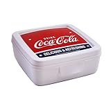 Snips, Coca-Cola Sandwich-Box, Toast-Box 14,5 x 14,5 x 5,5 cm, Coca-Cola Snack-Box Made in...