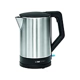 Clatronic® Wasserkocher Edelstahl | 1,5 Liter | BPA frei | Einhandbedienung |...