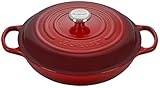 Le Creuset Signature Gusseisen Gourmet-Profitopf, Rund, Ø 30 cm, 3,5 l, Für...