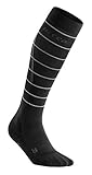 CEP – REFLECTIVE COMPRESSION SOCKS für Damen | Reflektierende Laufsocken in schwarz |...