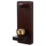 Hoement Magnetische Holz Türglocke mit Kupfer Windspiel Vintage Ladenglocke für Eingang...