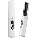 Kabellose Glättbürste, Mini Haarglätter Bürste, Tragbare Glättungsbürste für...