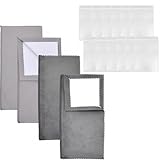 Rapidbok 4pcs Silberputztuch für Schmuck + 12pcs Druckverschlussbeutel,...
