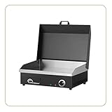 LITTLE BALANCE 8668 Snack Plus Black Edition, Elektrische Grillplatte für 6-8 Personen,...