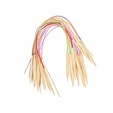 STOBOK 18 Stk Kreisteppich Stricknadeln aus Holz Häkelnadeln Holzgarn kreisförmige...