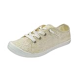 Sneaker Damen Weiss Plateau, Fashion Athletic Wasserdicht Schuhe Elegant Flach Weit...