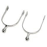 Spurs, Spurs für Cowboystiefel Frauen Sporen mit Roller Ball 2pcs Edelstahl Spurs English...