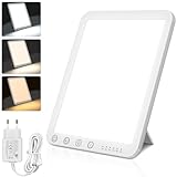 BOOTEEK Tageslichtlampe, 15000 Lux Lichttherapielampe mit 3 Farbtemperaturen, 5...