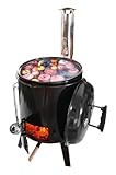 Gulaschkanone/Eintopfofen | Draußen Kochen | Mobile Kochmöglichkeit | 15 L |...