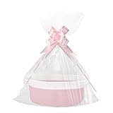 Geschenkkorb Leer, Aufbewahrungskorb, Geflochten Korb für Geschenke mit Geschenktüten...