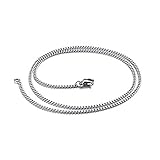 Banemi Edelstahl Charm Kette, Mom Kette Silber Edelstahl Hummerschere Panzerkette für...