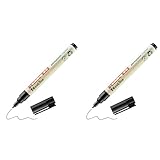 edding 25 EcoLine permanent marker - black - 1 pen - round nib 1 mm - waterproof,...