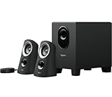 Logitech Z313 2.1 Lautsprecher-System mit Subwoofer, 50 Watt Spitzenleistung, 3.5 mm...