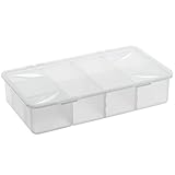 Rotho Snappy Aufbewahrungsbox 3l mit Einteilungen und Deckel, Kunststoff (PP) BPA-frei,...