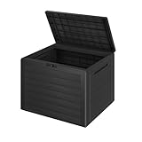 Casaria® Gartenbox 190L UV-beständig Griffmulden Verschlussvorrichtung Balkon...