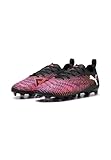 PUMA Future 8 Play FG/AG JR Fussballschuh, Black White-Glowing RED, 36 EU