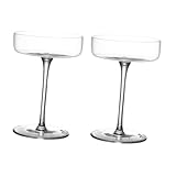 Garneck Elegantes Set Aus 2 Sektschalen Und Martini Gläsern – Mundgeblasene...