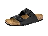 Lico Herren Bioline Man Pantoletten, Schwarz, 46 EU