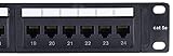 Tedgetal Patchpanel 24 Port Cat5e 1U, Keystone Patchpanel 48,3 cm Rackmount oder...