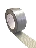 Generisch Gewebeklebeband Panzertape Reparaturband Tape Klebeband 50m x 48mm Silber