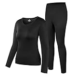 HEROBIKER Damen Thermounterwäsche Set Ultra Soft Top & Bottom Base Layer Lange...