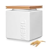 HWG-Home® - Mehl Aufbewahrung Luftdicht 1kg - für lange Haltbarkeit - Design...