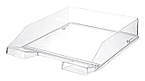 HAN Briefablage Klassik TRANSPARENT, 6 STÜCK, Moderne, transparente und stapelbare Ablage...