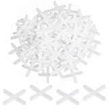 SYEYCW 500 Stück Weiß Fliesenkreuze, 3mm Kunststoff Fugenkreuze, Fliesen...