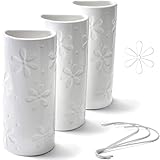Ligano® Heizkörper Luftbefeuchter mit Blumen-Motiv – Keramik Wasserverdunster für die...