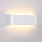 Lightess Wandlampe LED Innen Modern Wandleuchte Weiss Up Down Licht Wandbeleuchtung...