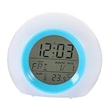 Amosfun Nachttischuhr Reiseuhr Uhren für stille Uhr Bettschüttelwecker Wecker für...