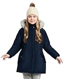 maoo garden Mädchen Wintermantel große Kinder Schwergewicht Pelz Kapuze Schnee...