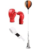 Qkbuza Freistehender Boxsack | Standboxsack Kit | Höhenverstellbar, Starker Rückprall,...