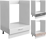 VCM Ofenschrank Breite 60 cm Herdumbauschrank Herdschrank Backofenschrank Esilo Zusatzfach...