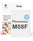 Phomemo M08F A4 Thermopapier Kompatibel für Phomemo M08F M832 M834 Q302 Mobiler...