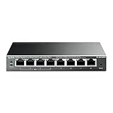 TP-Link TL-SG108PE Managed PoE Switch, 8 Port Gigabit Network Switch mit 4 PoE+...
