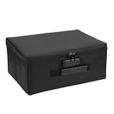 Feuerfeste Aktenbox, Faltbarer Silikon-Fiberglas-Stoff-Safe, feuerfeste Dokumententasche,...