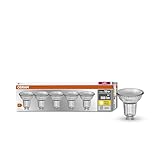 Osram LED-Reflektorlampe, Sockel: GU10, Warm White, 2700 K, 3,60 W, Ersatz für...