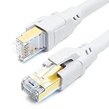 CAT 8 Ethernet Kabel 15m, Hochgeschwindigkeit SFTP Netzwerkkabel 40Gbps 2000MHz...
