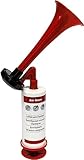 cartrend Fanfare Luftdruck, luftbetriebenes Horn, vielseitige Nutzung als Hupe im...