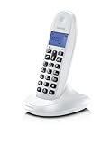 Motorola C1001CBW+ - Digitales schnurloses DECT-Telefon - Anrufsperrmodus,...