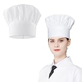 NVTRSD Kochen Kochmütze, Erwachsene Unisex Kochmütze Verstellbar Kochhut, Chef...