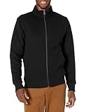 Amazon Essentials Herren Fleece-Jacke mit durchgehendem Reißverschluss, Schwarz, XL