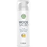 BIOVANA Moossalbe Plus – Mooscreme gegen Falten (1 Tiegel je 100 ml) – Moossalbe...